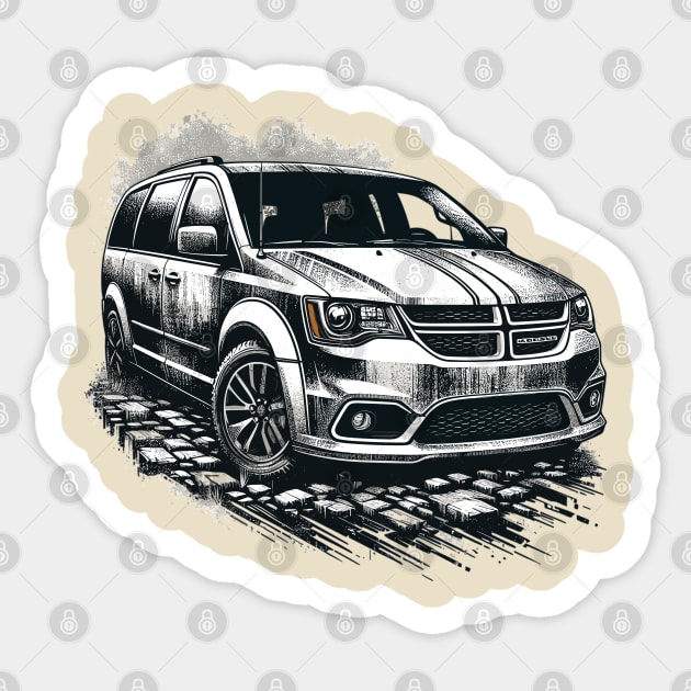 Dodge Caravan Sticker by Vehicles-Art